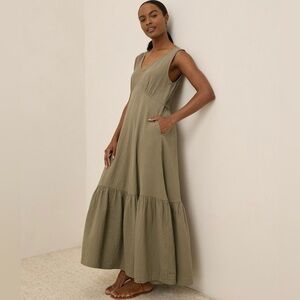 Pact Coastal Double Gauze Beach to Brunch Dress Size Medium